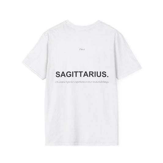 SAGITTARIUS 13 - "Of course I prefer experiences over material things"